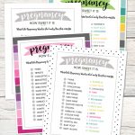 Free Baby Shower Candy Bar Game   4 Colors | Lil' Luna   Candy Bar Baby Shower Game Free Printable