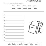 Free Back To School Worksheets And Printouts   Free Printable Back To School Worksheets For First Grade