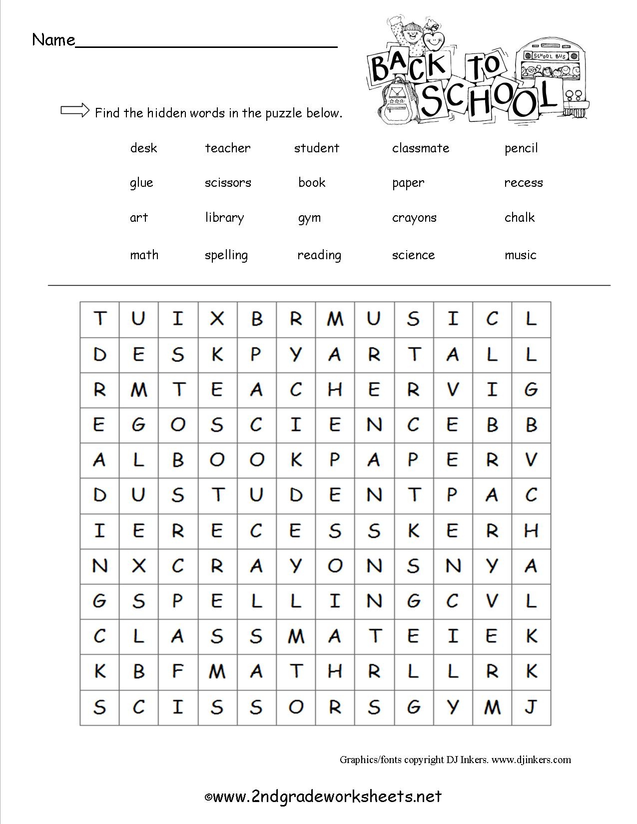 Free Back To School Worksheets And Printouts - Free Printable Back To School Worksheets For Kindergarten