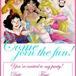 Free Ballerina Party Printables | Funny Disney Princesses Free   Free Printable Disney Invitations