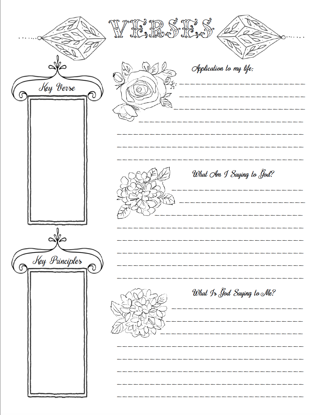 Traceable Bible Journaling Printables