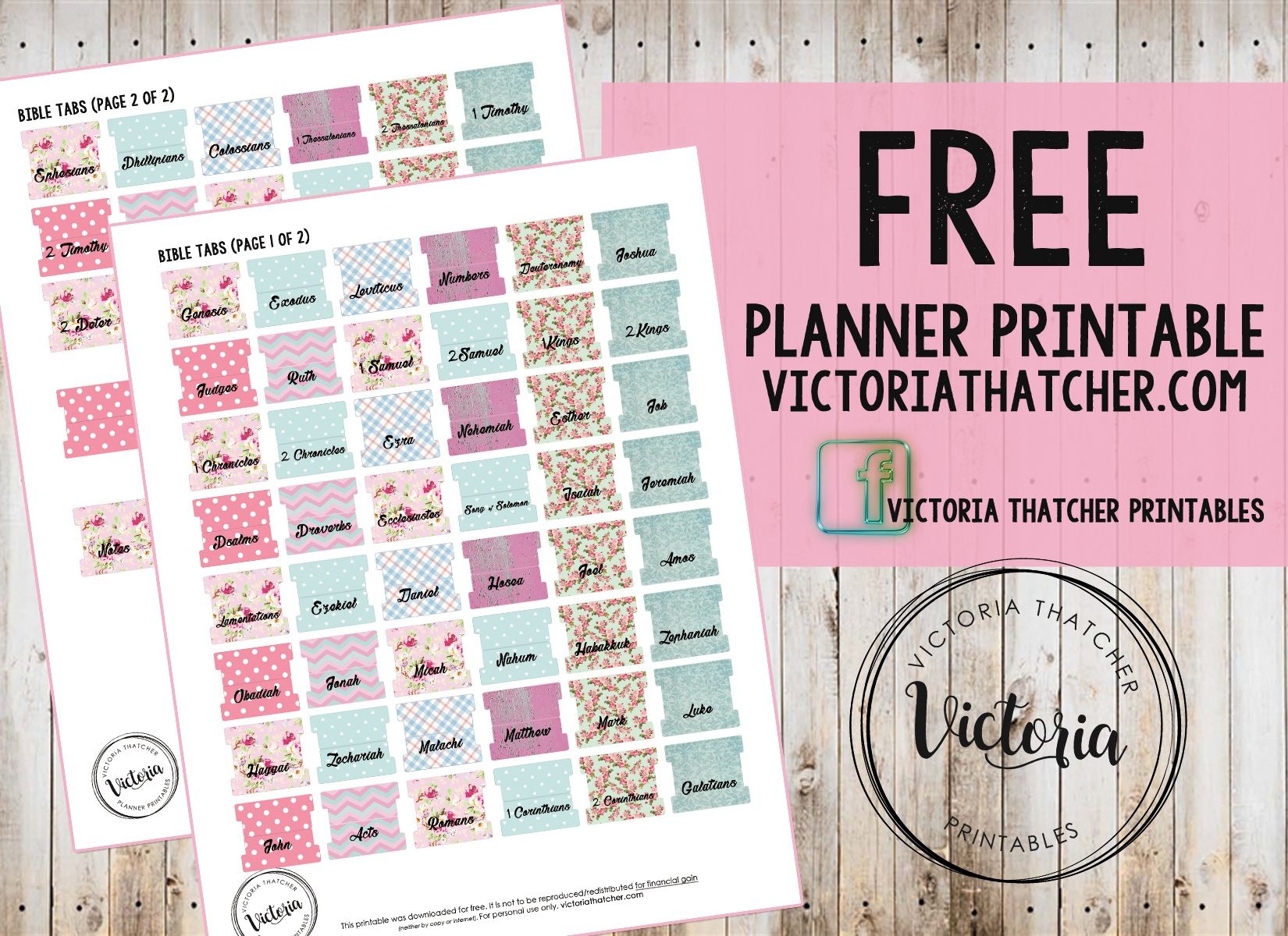 Free Bible Tabs Printables. Victoria Thatcher | Home Management - Bible Tabs Printable Free