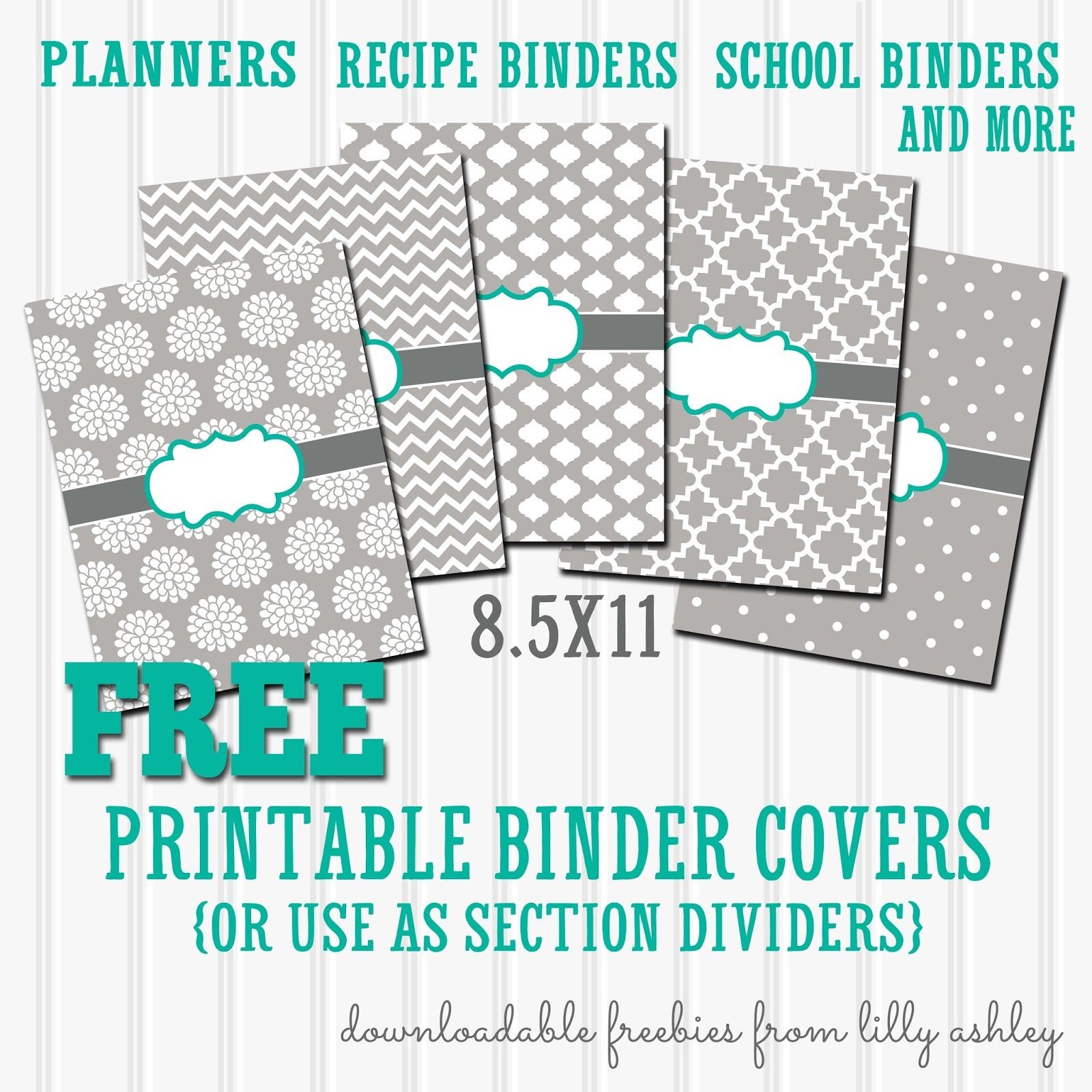 Free Editable Printable Binder Covers And Spines Free Printable