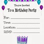 Free Birthday Invitation Templates To Inspire You How To Create The   Make A Birthday Invitation Online Free Printable