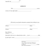 Free Blank Affidavit Form | Blank Sworn Affidavit Forms | Kiss68One   Free Printable Blank Affidavit Form