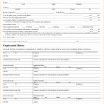 Free Blank Employment Application Form New 14 Free Printable Job   Free Printable Job Application Form