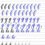 Free Brush Lettering Practice Sheets: Lowercase Alphabet | Doodles   Calligraphy Practice Sheets Printable Free