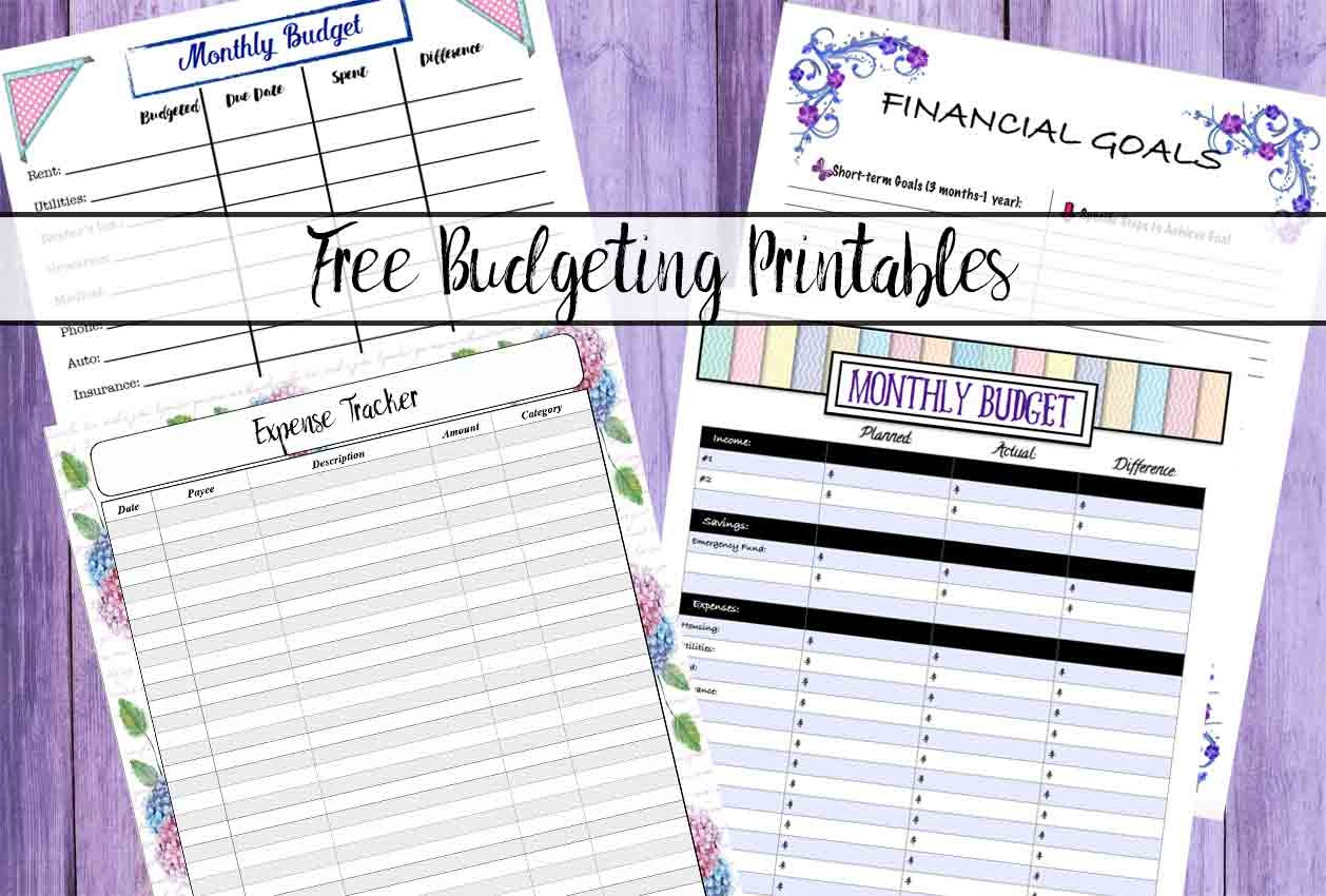 Free Budgeting Printables: Expense Tracker, Budget, &amp;amp; Goal-Setting - Free Online Printable Budget Worksheet
