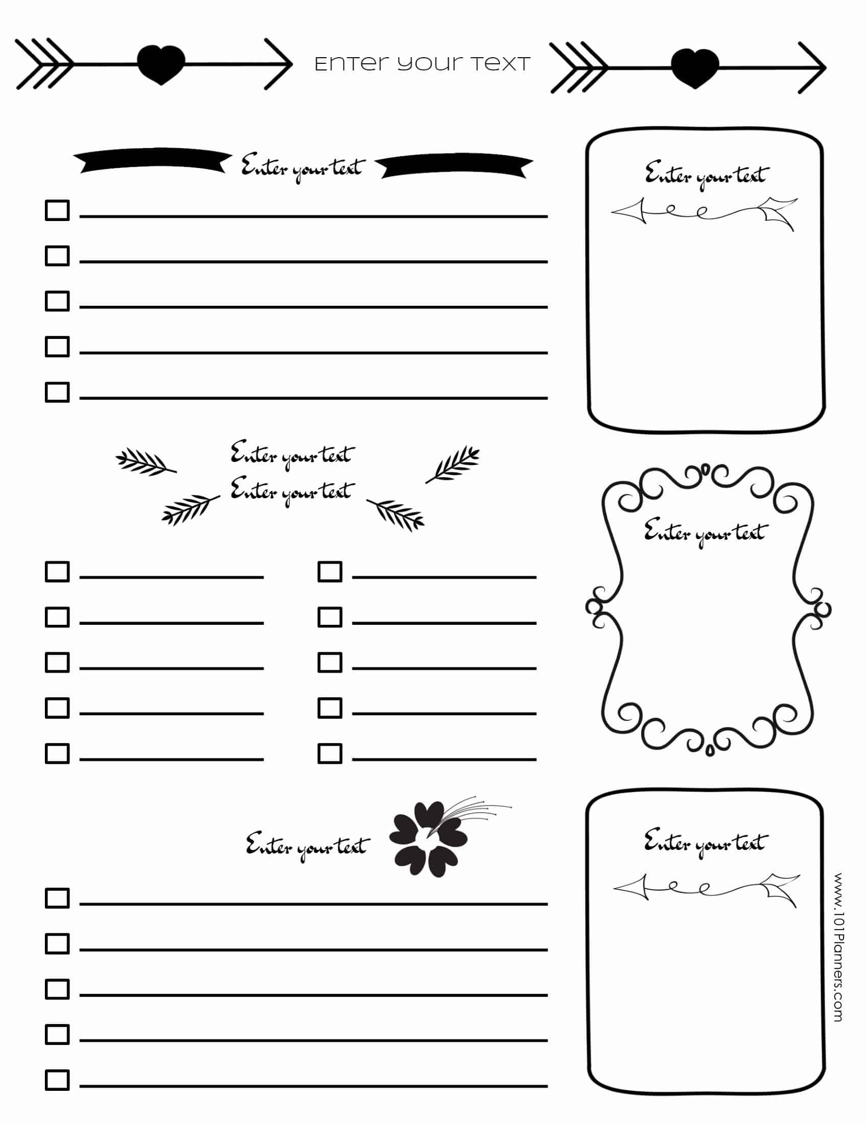 Free Bullet Journal Printables | Customize Online For Any Planner Size - Bullet Journal Printables Free