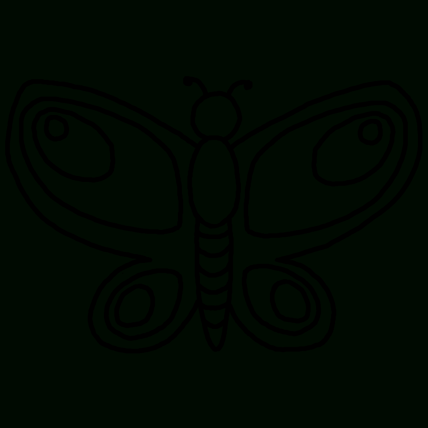 Free Butterfly Wing Outline, Download Free Clip Art, Free Clip Art - Free Printable Butterfly Wings