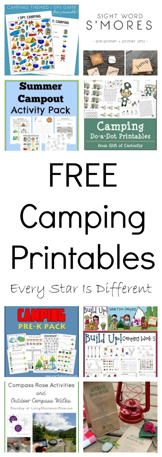 Free Camping Printables - Every Star Is Different - Free Camping Printables