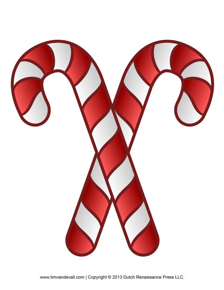 Free Candy Cane Template Printable