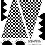 Free Checkered Flag Printables & More | Ideas | Hot Wheels Party   Free Printable Checkered Flag Banner