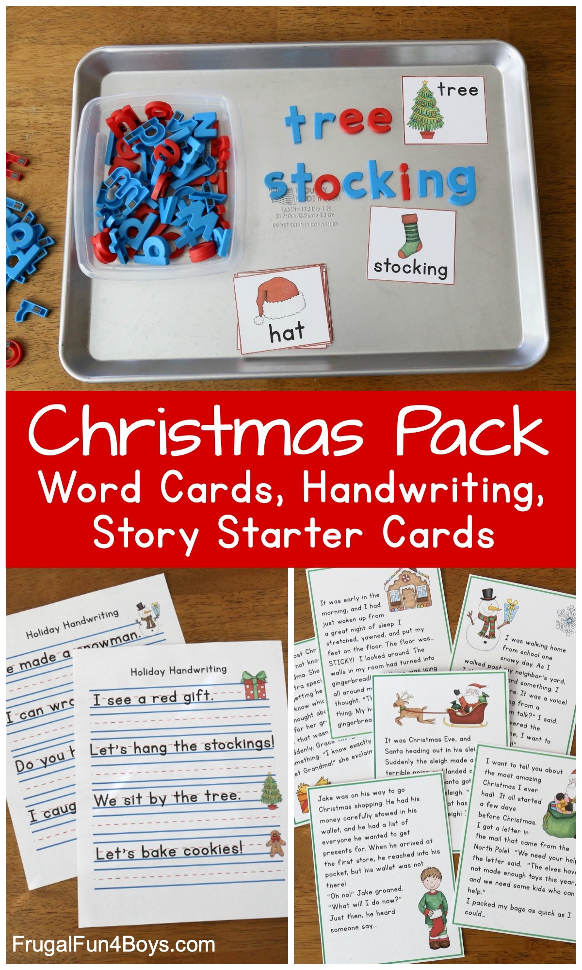 Free Christmas Printable Pack For Kindergarten And First Grade - Free Printable Sensory Stories