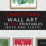 Free Christmas Printables   Farmhouse Christmas Art   The Crazy   Free Printable Christmas Decorations