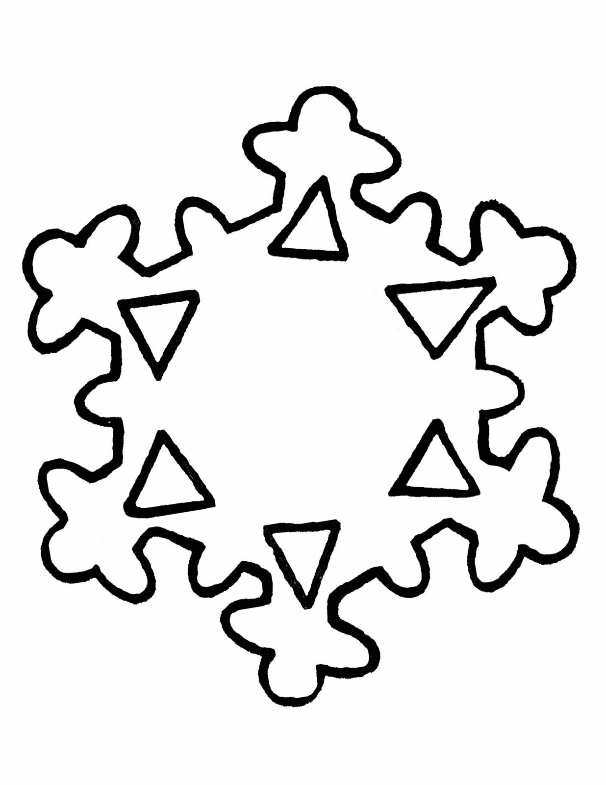 Free Cliparts Snowflake Patterns, Download Free Clip Art, Free Clip - Snowflake Template Free Printable