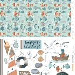 Free Coastal Printable Papers From Papercraft Inspirations 179   Free Coastal Printables