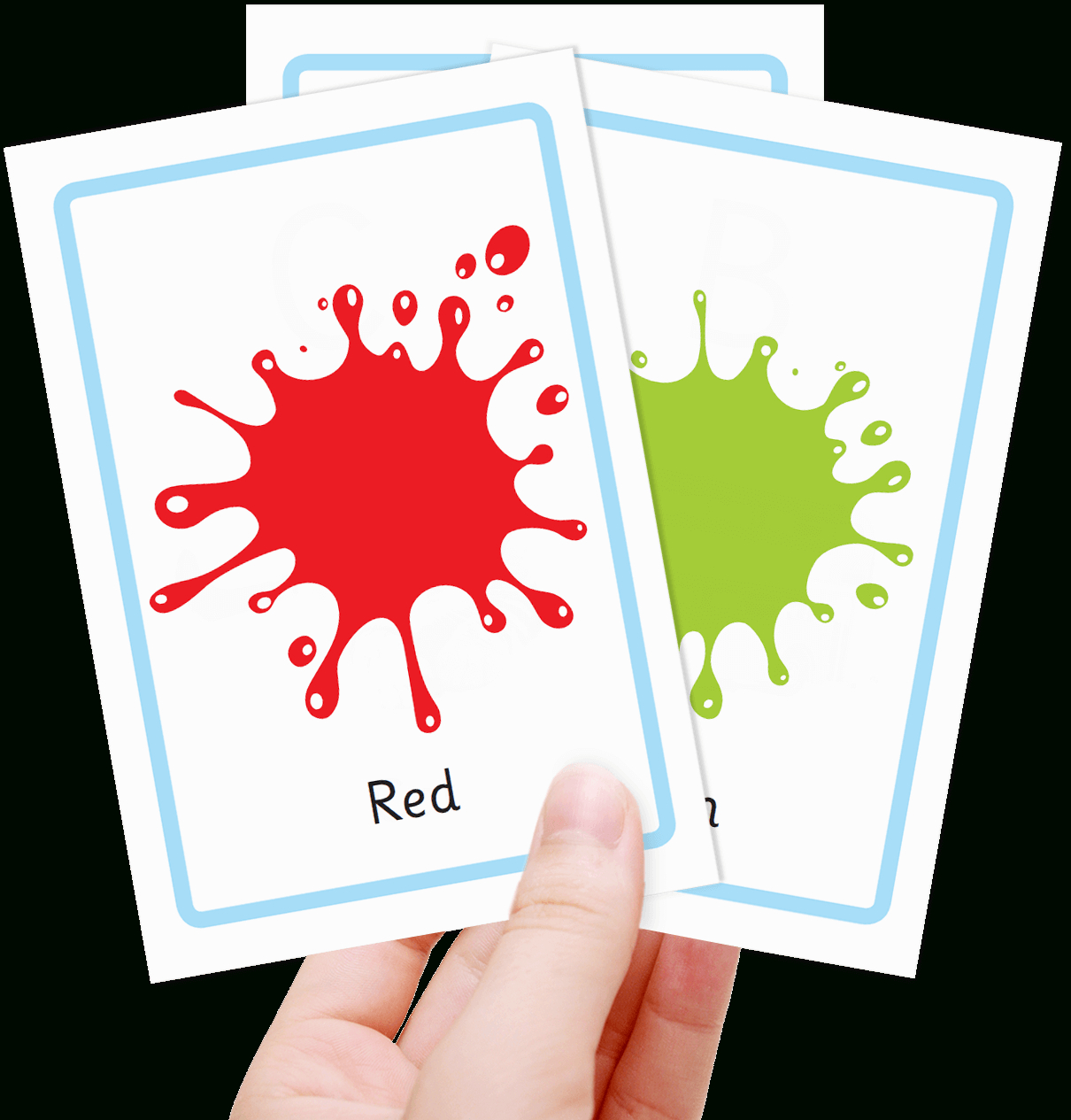 Free Colour Flashcards For Kids - Totcards - Free Printable Colour Flashcards