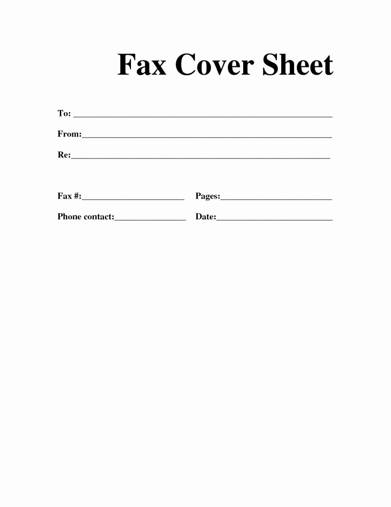 Free Cover Letters Template Of Free Printable Fax Cover Letter - Free Printable Cover Letter Templates