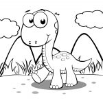 Free Dinosaur Train Coloring Pages Easy Printable Realistic Cute   Free Printable Dinosaur Coloring Pages