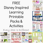 Free Disney Inspired Learning Printable Packs & Activities   Every   Free Disney Activity Printables
