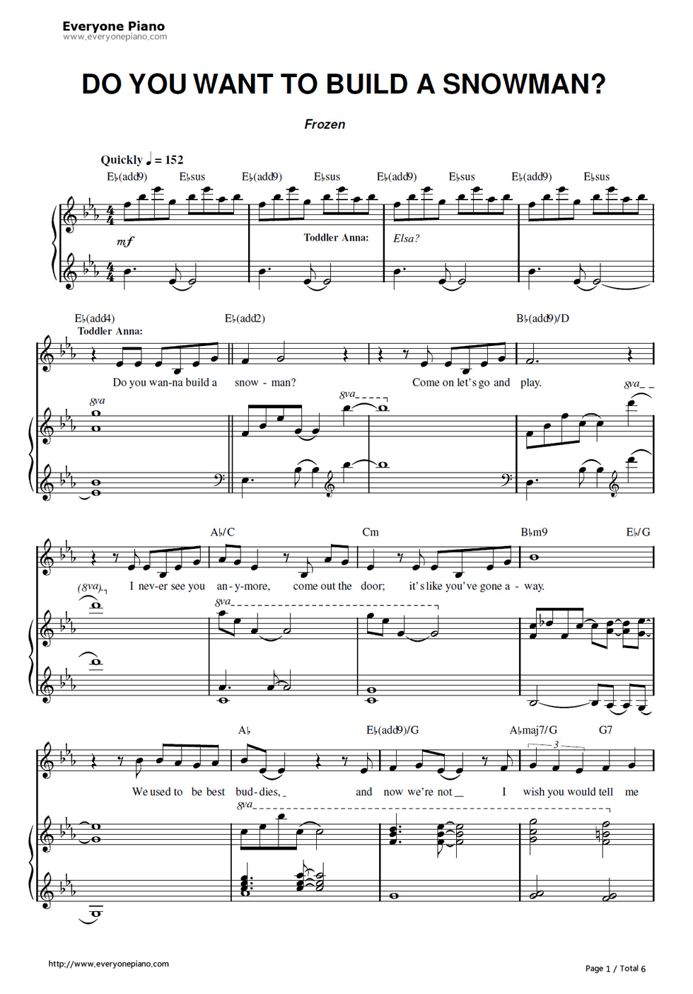 Free Do You Want To Build A Snowman-Frozen Ost Sheet Music Preview 1 - Let It Go Violin Sheet Music Free Printable
