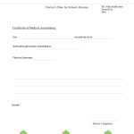 Free Doctors Note Template   Free Printable Doctors Note For Work Pdf