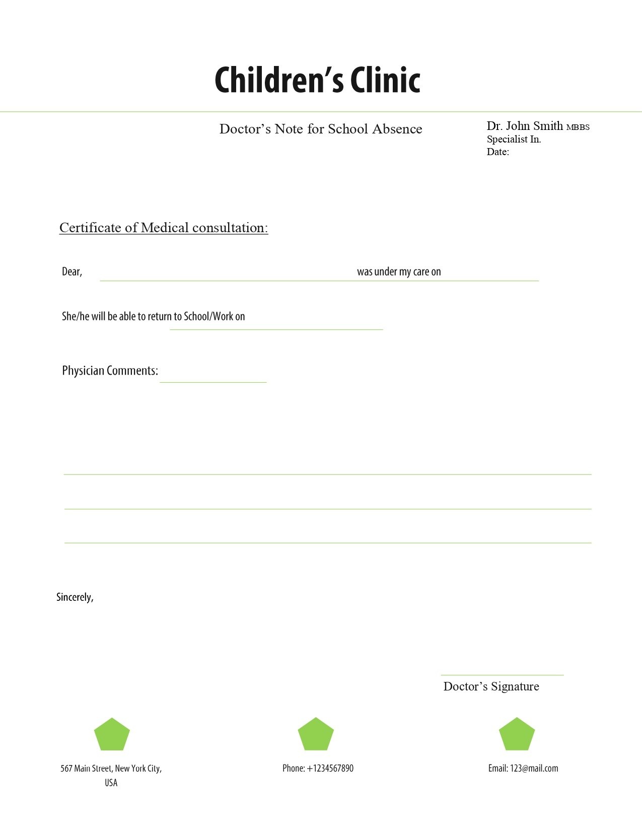 Free Doctors Note Template - Free Printable Doctors Note For Work Pdf