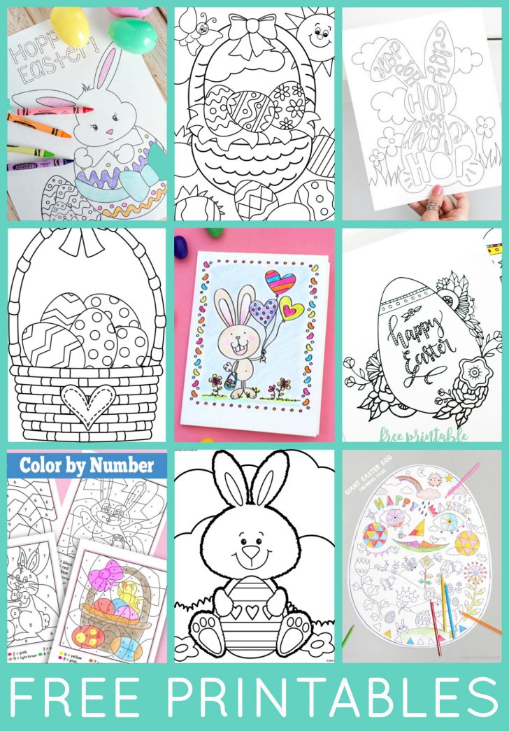 Free Printable Coloring Pages Easter Basket