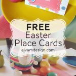 Free Easter Place Card (Or Food Tents)   Elva M Design Studio   Free Easter Place Cards Printable