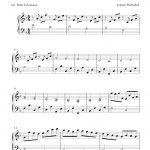 Free Easy Piano Sheet Music Solo. This Is A Simplified And Shortened   Canon In D Piano Sheet Music Free Printable