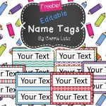 Free Editable!! Chevron, Dots Or Rainbow.simple Name Tags Type In   Free Printable Desk Name Plates For Students