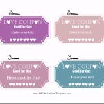 Free Editable Love Coupons For Him Or Her   Love Coupons For Him Printable Free