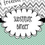Free Editable Substitute Binder #bts13 #teacher #bts | Top Teacher   Free Printable Teacher Binder Covers