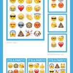Free Emoji Party Printables Including Invitations, Cupcake Toppers   Free Emoji Party Printables