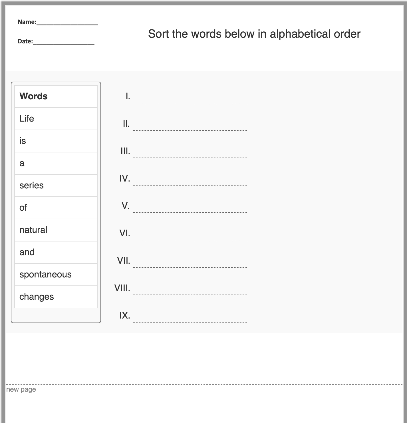 Free English Worksheet Generators For Teachers And Parents - Create A Printable Quiz Free