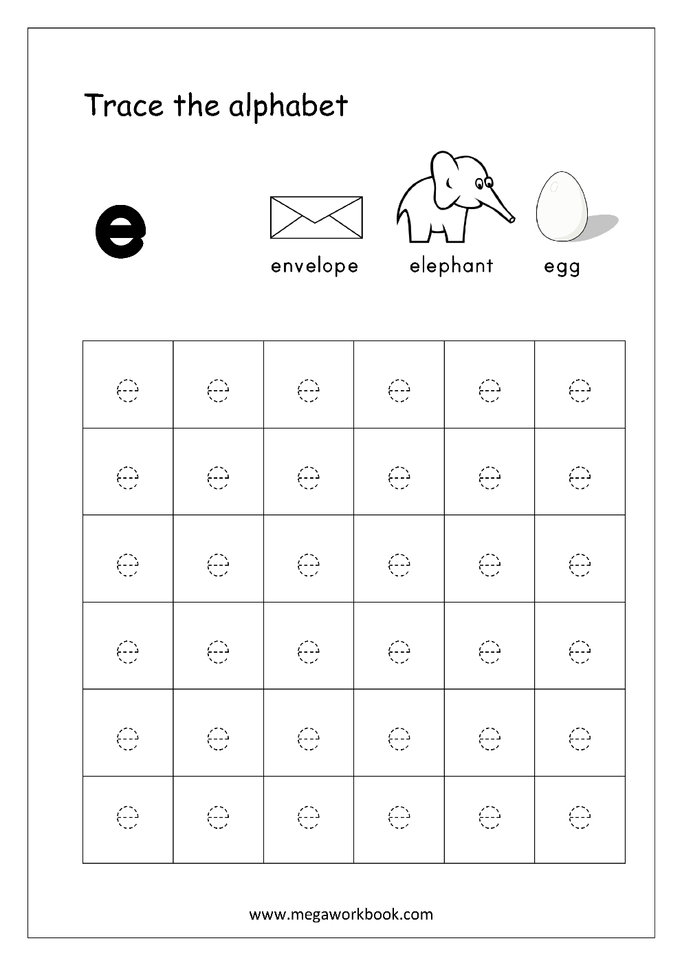 Free English Worksheets - Alphabet Tracing (Small Letters) - Letter - Free Printable Tracing Letters