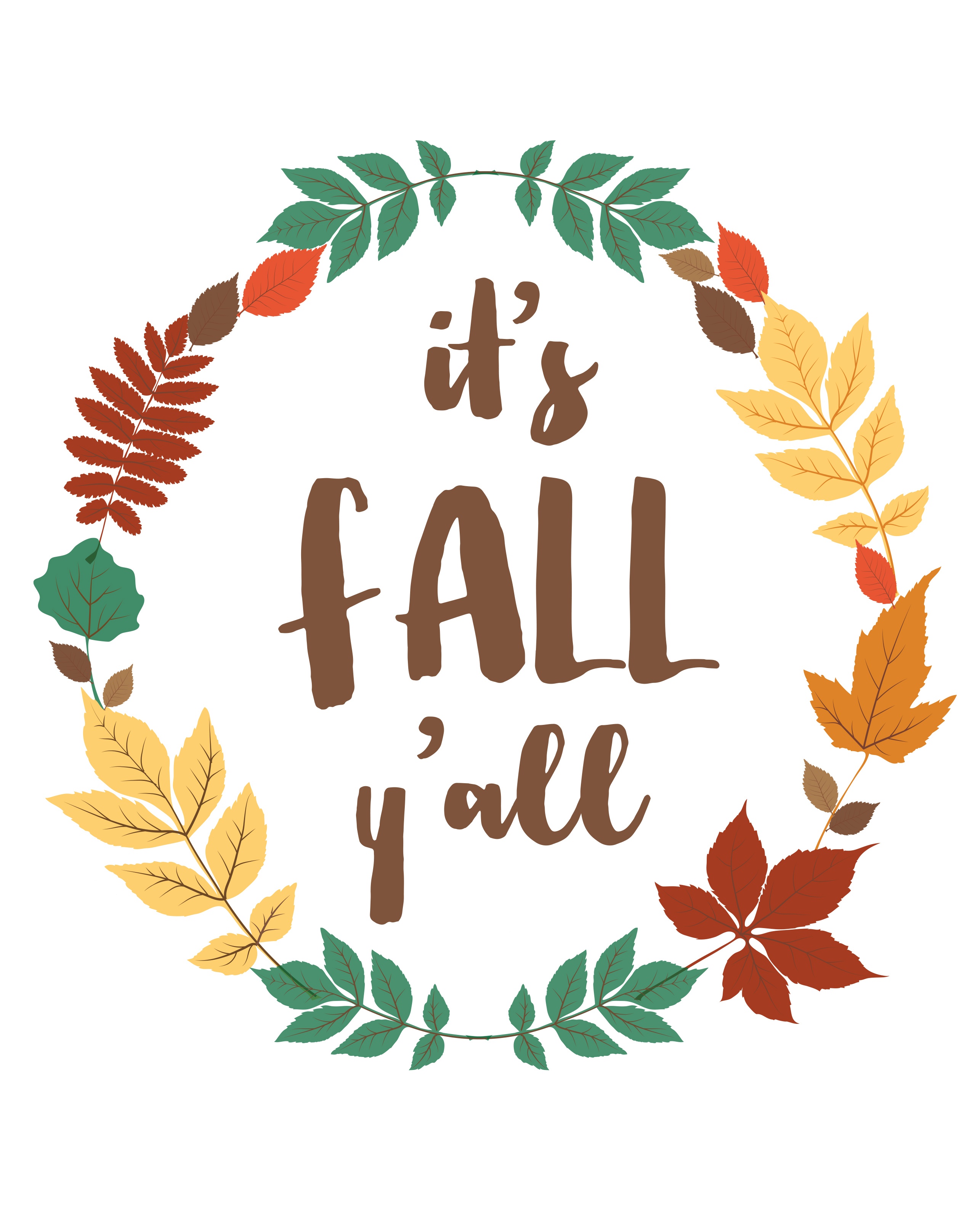 Free Fall Printables | Construction2Style - Free Fall Printables