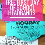 Free First Day Of School Headband Crowns | First Day Of Preschool   Free Printable First Day Of School Activities