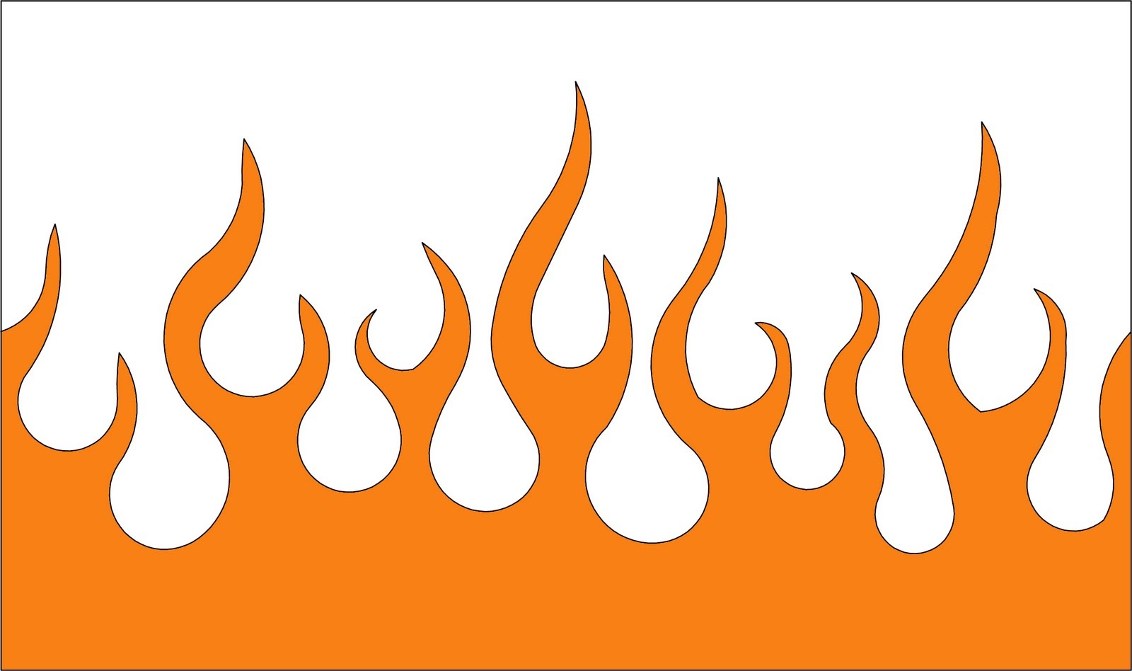 Flame Printable Template