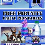 Free Fortnite Birthday Party Printable Files | Banner | Invitation   Fortnite Free Printables