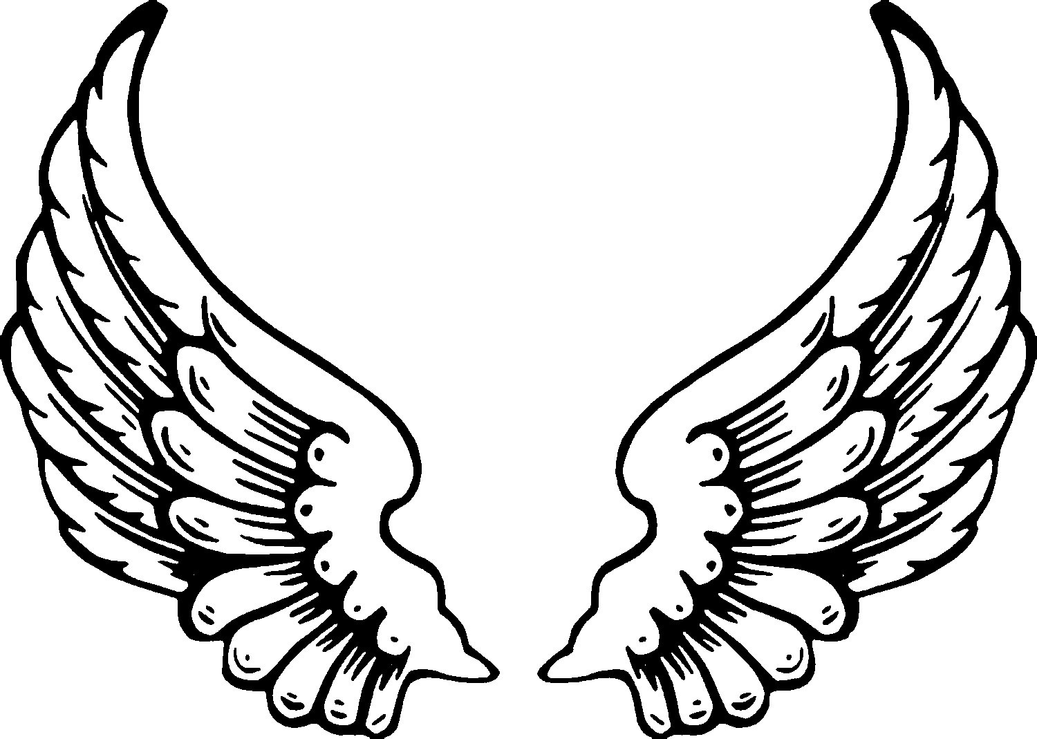 Angel Wing Template Printable