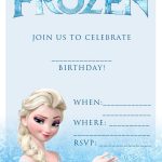 Free Frozen Invitation | Birthday Ideas | Frozen Birthday   Free Printable Frozen Birthday Cards