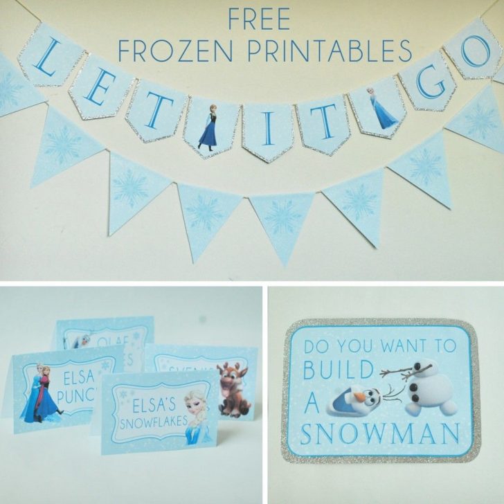 Frozen Birthday Banner Printable Free