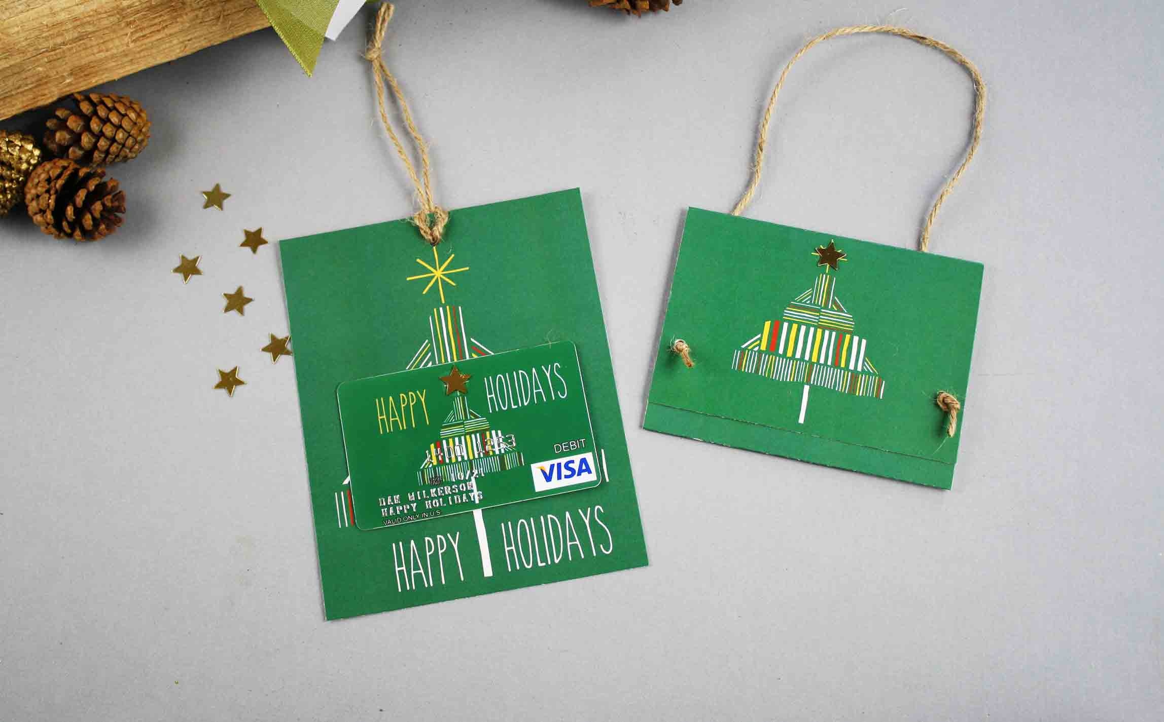 Free Gift Card Printable: Happy Holidays | Gcg - Free Printable Flat Christmas Cards