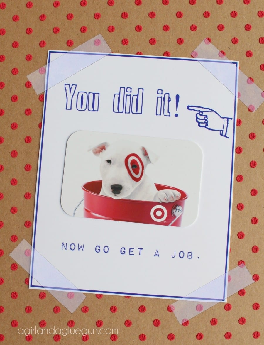 Free Graduation Card Printable! - A Girl And A Glue Gun - Graduation Cards Free Printable Funny