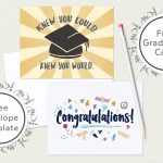 Free Graduation Cards (+ Envelope Template) Www.teepeegirl   Free Printable Graduation Cards To Print