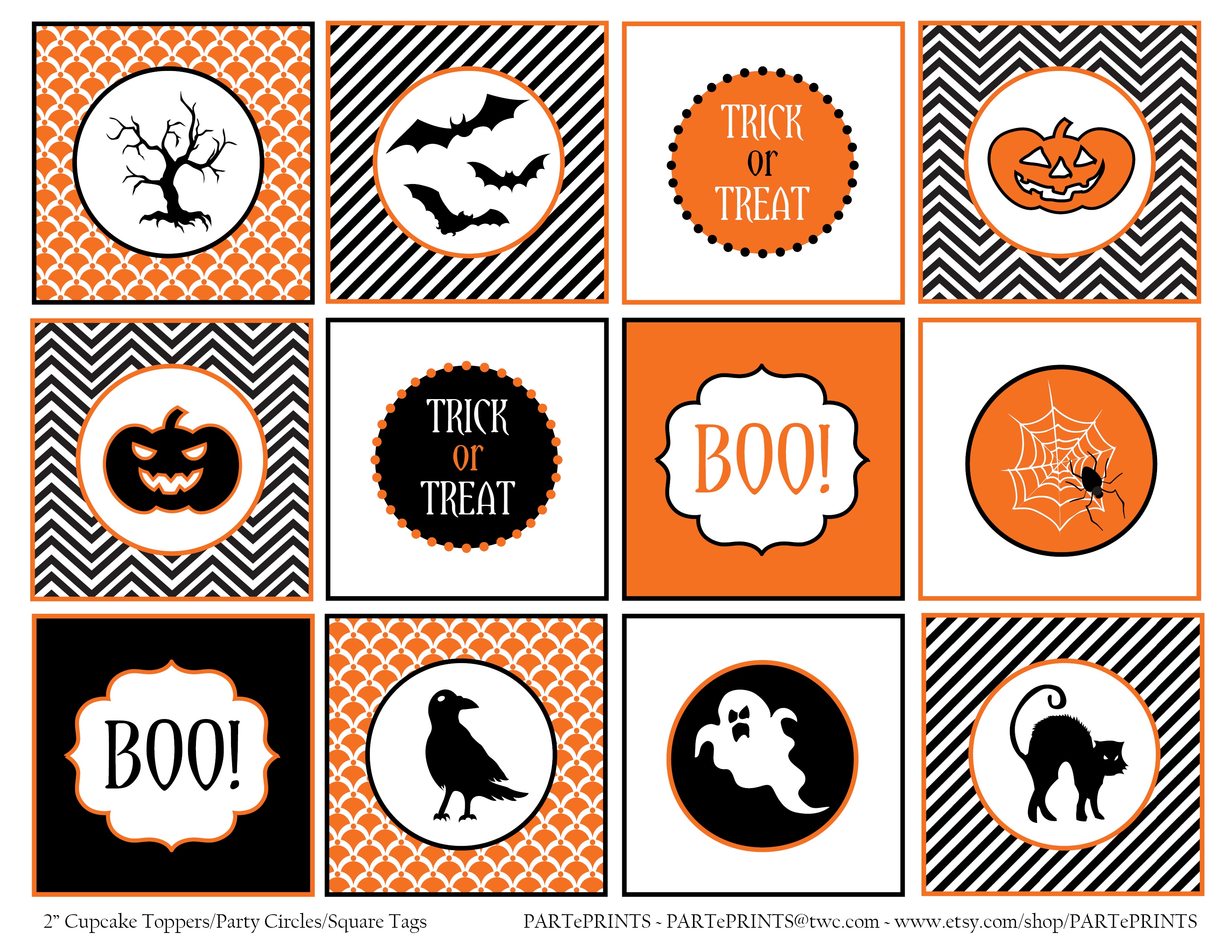Free Halloween Printables From Parteprints | Catch My Party - Free Halloween Printables