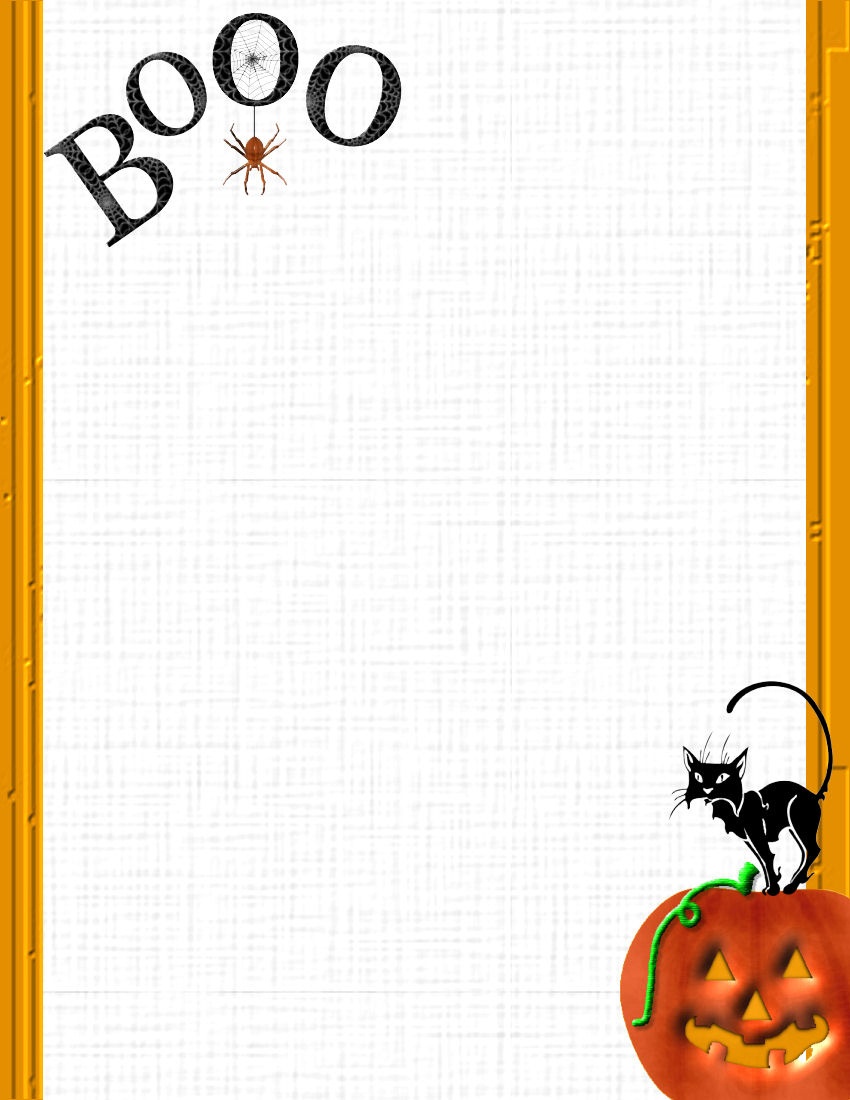 Free Halloween Stationery Templates - Tutlin.psstech.co - Free Printable Halloween Stationery