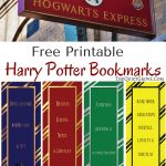 Free Harry Potter Printable Bookmarks | Harry Potter | Harry Potter   Free Harry Potter Printables